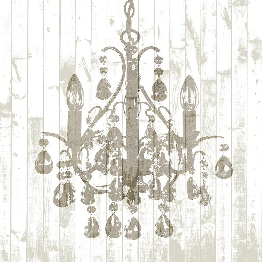 Shiplap Chandelier I Poster Print - Jennifer Goldberger-VARPDX133319GG Image 1