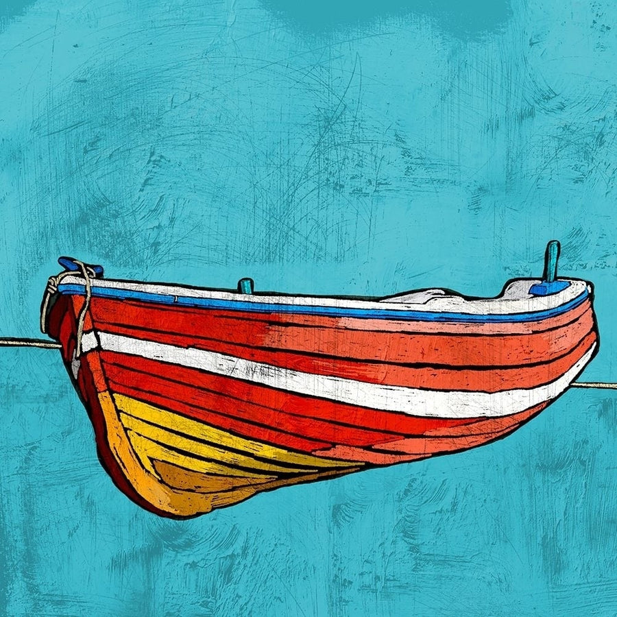 Little Red Rowboat Poster Print by Ynon Mabat-VARPDX13463J Image 1