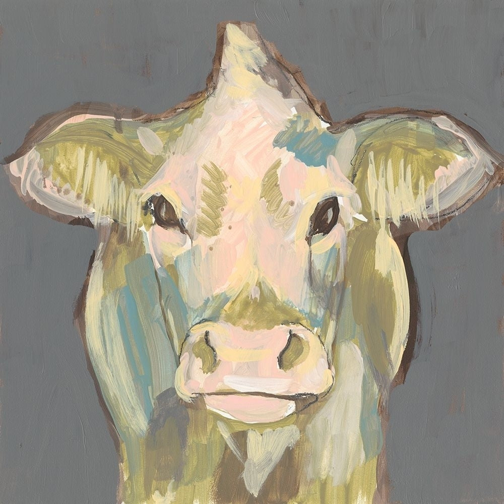 Blush Faced Cow II Poster Print - Jennifer Goldberger-VARPDX138512GG Image 1