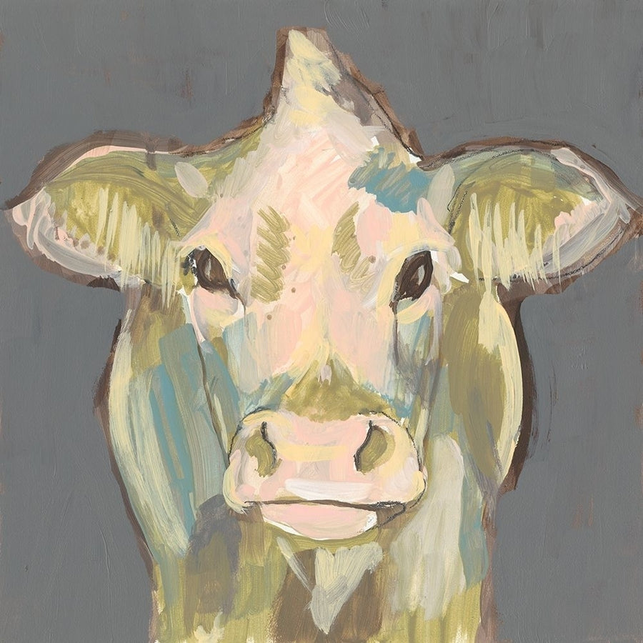 Blush Faced Cow II Poster Print - Jennifer Goldberger-VARPDX138512GG Image 1