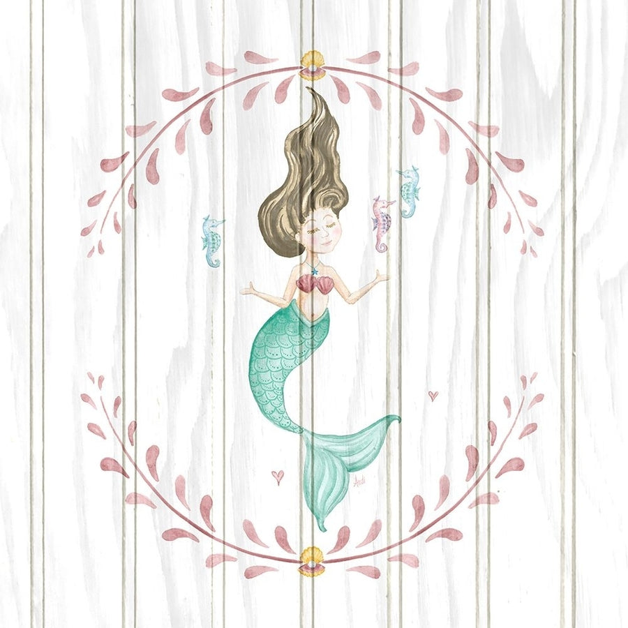 Mermaid on Wood I Poster Print - Andi Metz-VARPDX13983F Image 1