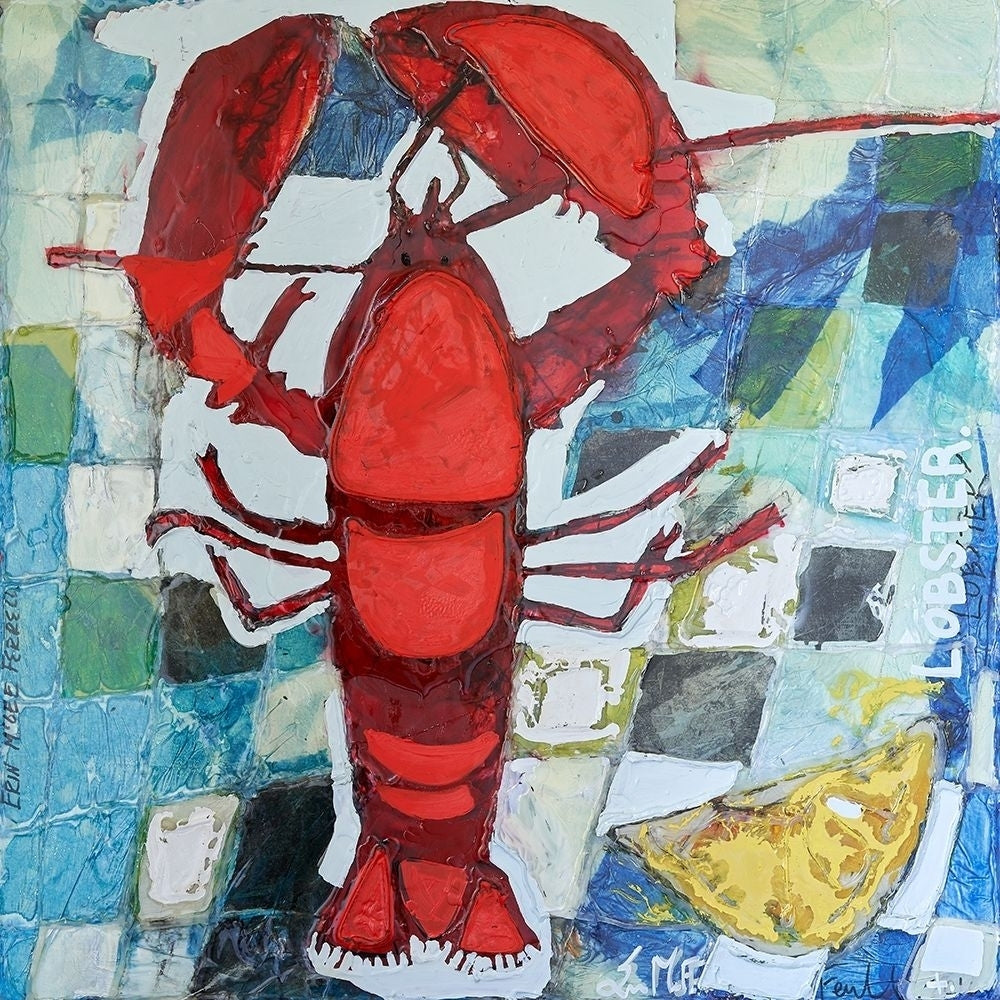 Brilliant Maine Lobster IV Poster Print - Erin McGee Ferrell-VARPDX140576GG Image 1