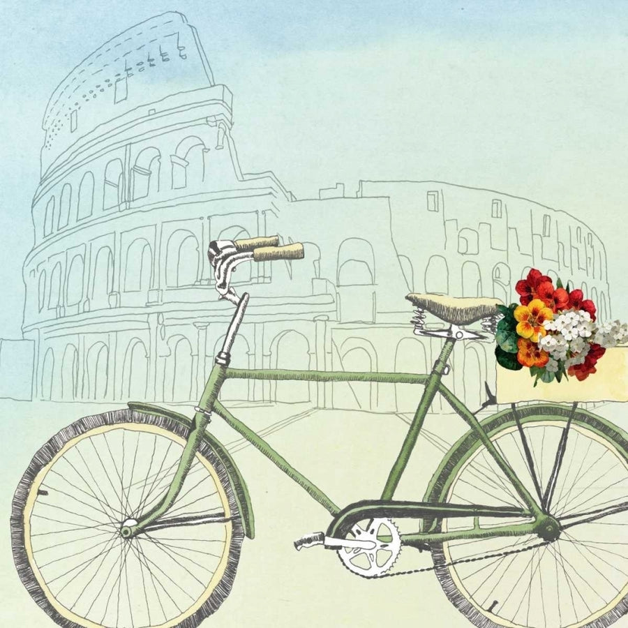 Biking Through Rome Poster Print - Naomi McCavitt-VARPDX148989GG Image 1