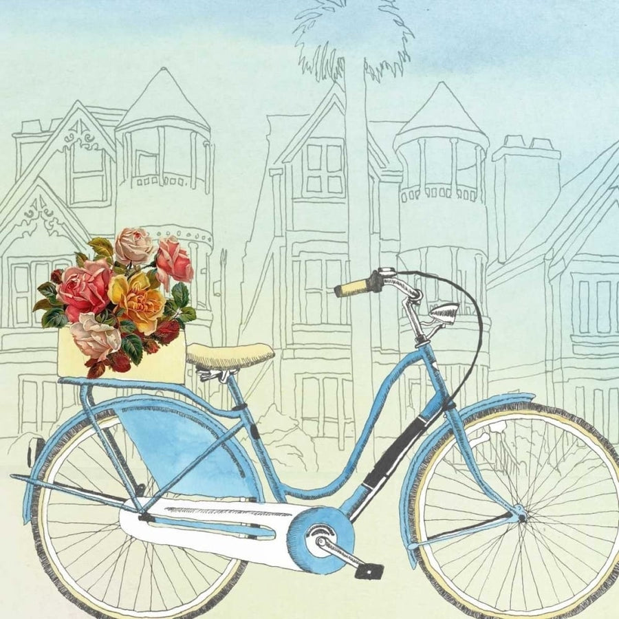 Biking Through San Francisco Poster Print - Naomi McCavitt-VARPDX148991GG Image 1