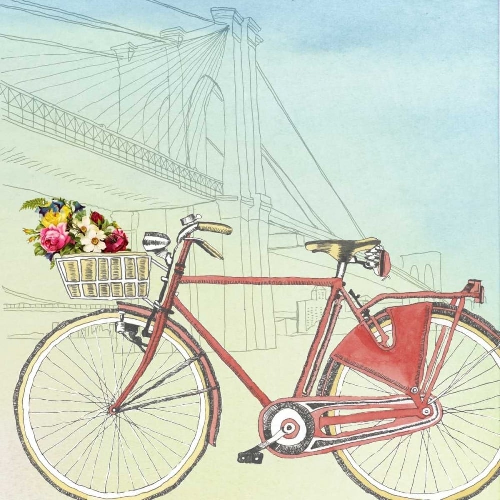 Biking Through York Poster Print - Naomi McCavitt-VARPDX148990GG Image 1