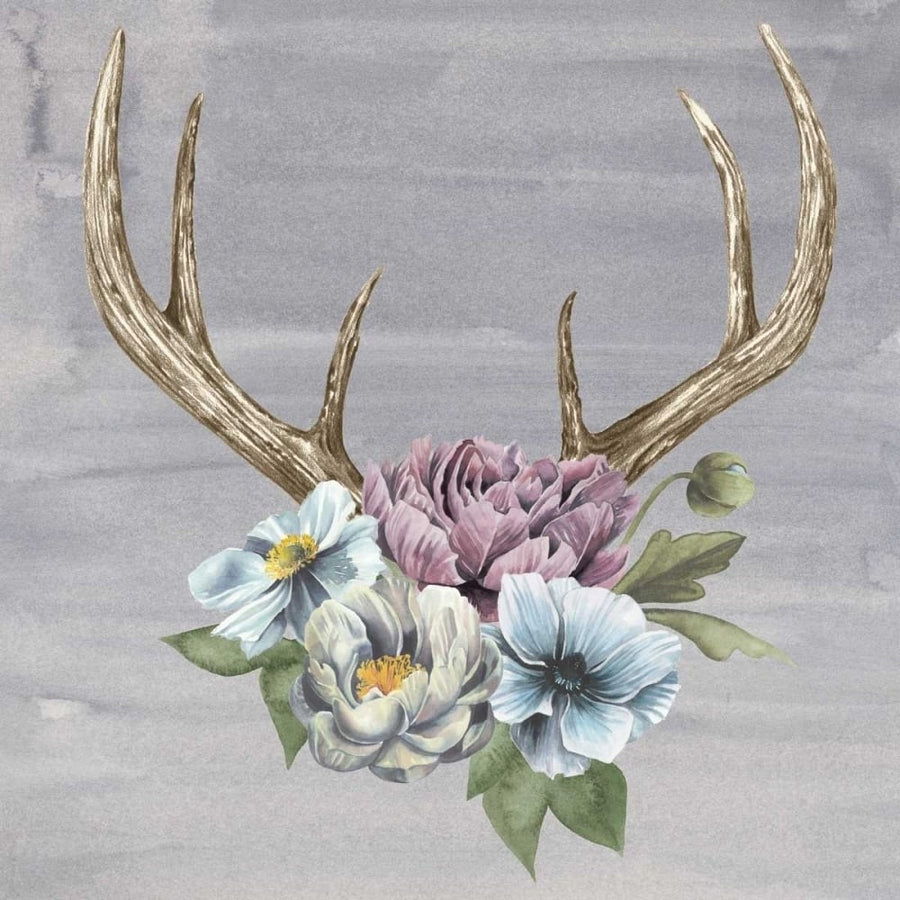 Antlers and Flowers II Poster Print - Grace Popp-VARPDX151088GG Image 1