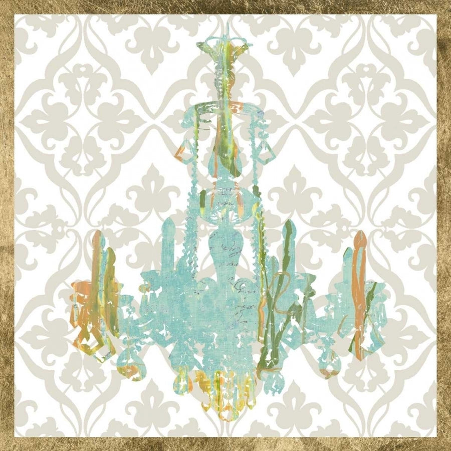 Damask Chandelier III Poster Print - Jennifer Goldberger-VARPDX152761GG Image 1