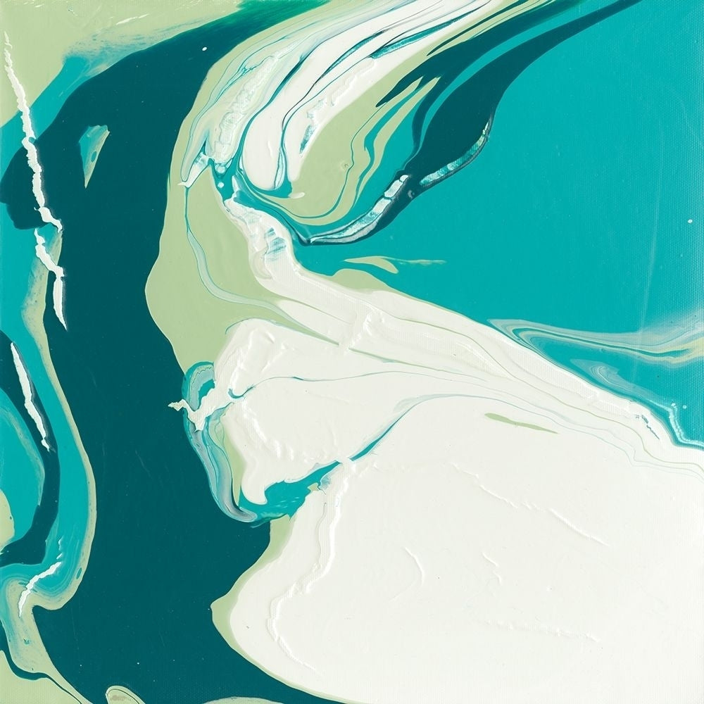 Flowing Teal I Poster Print - W Studio-VARPDX161979Z Image 1