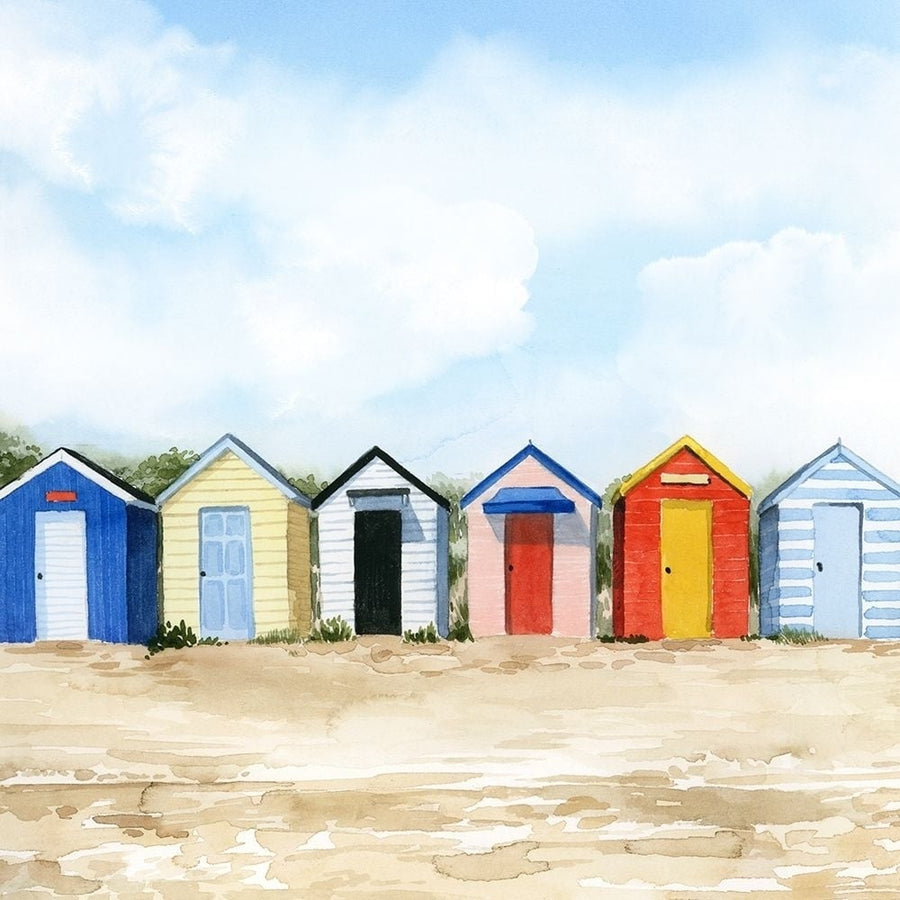 Beach Huts I Poster Print - Grace Popp-VARPDX166521Z Image 1