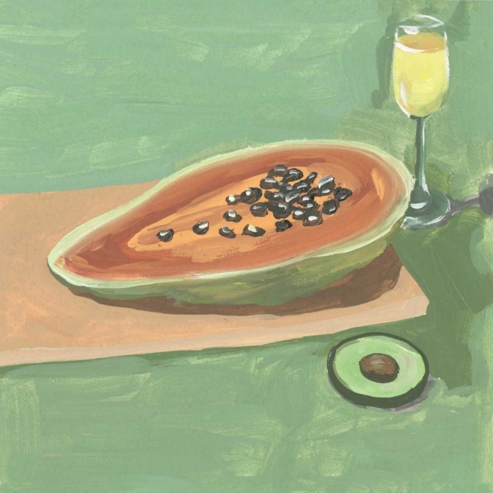 Still Life with Papaya II Poster Print - Melissa Wang-VARPDX167767Z Image 1