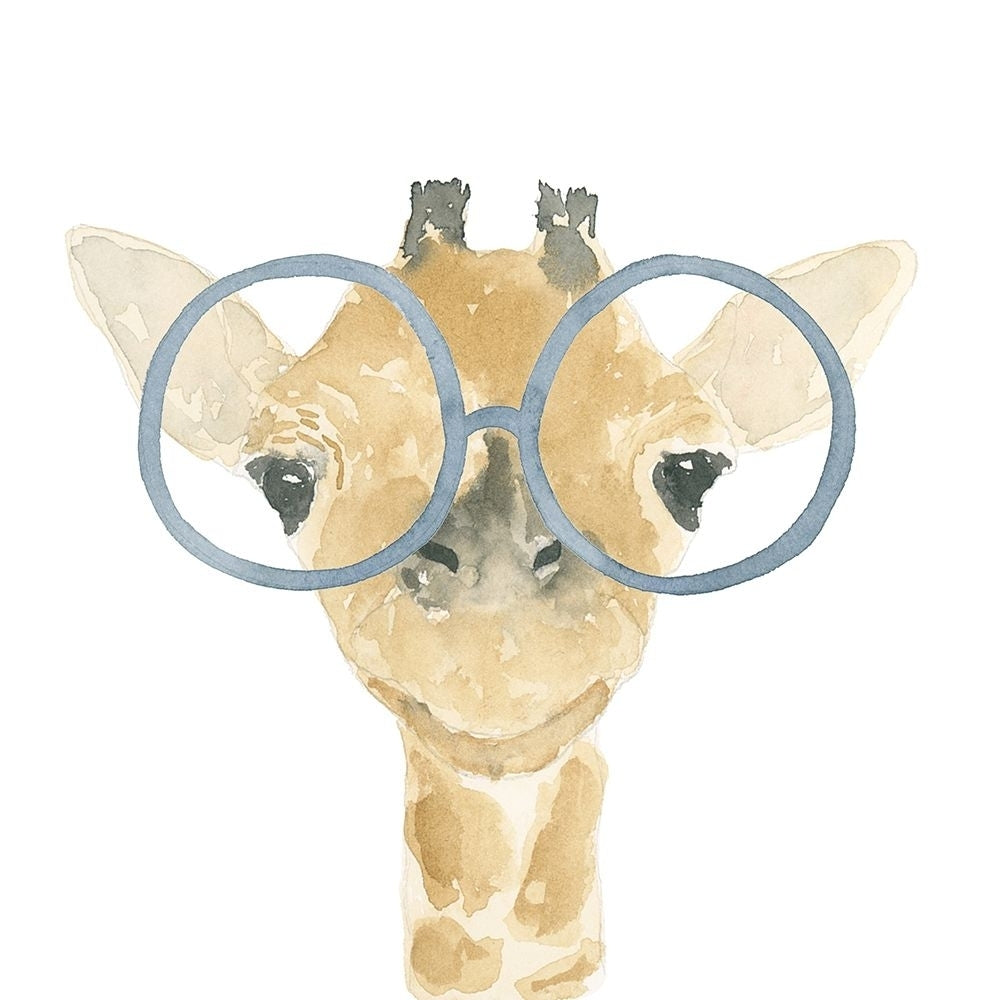 Giraffe With Glasses Poster Print - Lucille Price-VARPDX17255AA Image 1