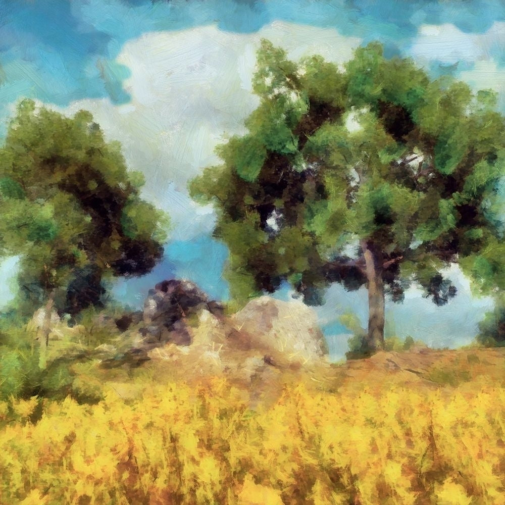 Mellow Yellow Landscape I Poster Print - Alonzo Saunders-VARPDX177918Z Image 1