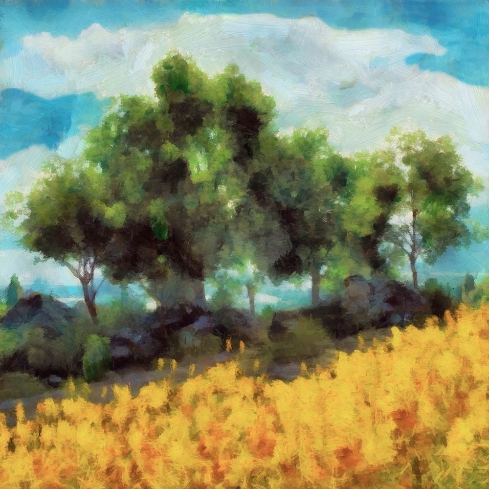 Mellow Yellow Landscape II Poster Print - Alonzo Saunders-VARPDX177919Z Image 1