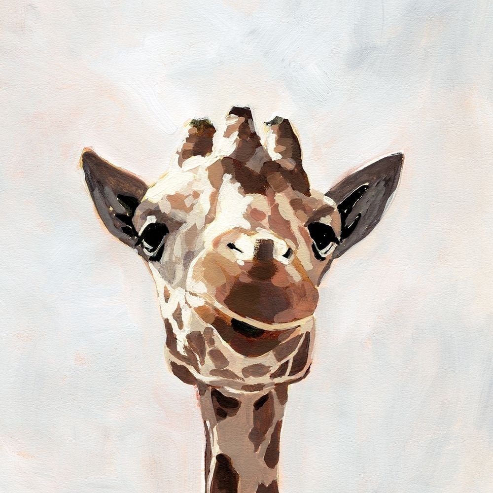 Giraffes Gaze I Poster Print - Victoria Barnes-VARPDX179090Z Image 1