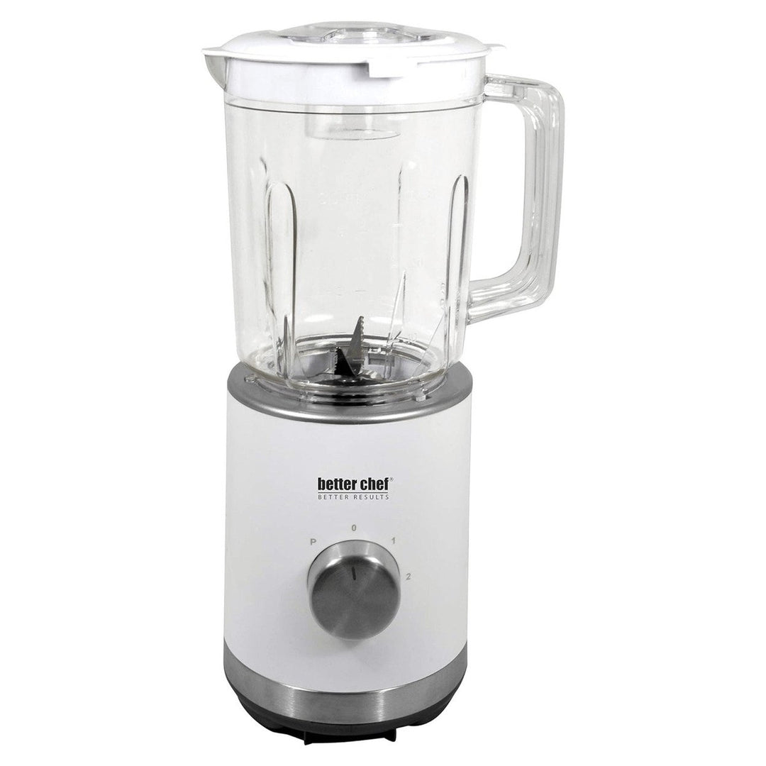 Better Chef 300W Mini Blender 3-Speed 25-Ounce BPA-Free Compact Black White Image 1