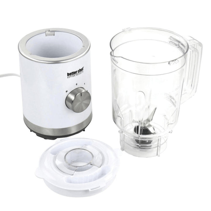 Better Chef 300W Mini Blender 3-Speed 25-Ounce BPA-Free Compact Black White Image 5