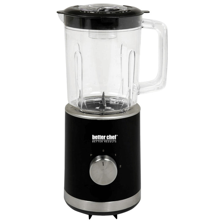 Better Chef 300W Mini Blender 3-Speed 25-Ounce BPA-Free Compact Black White Image 2