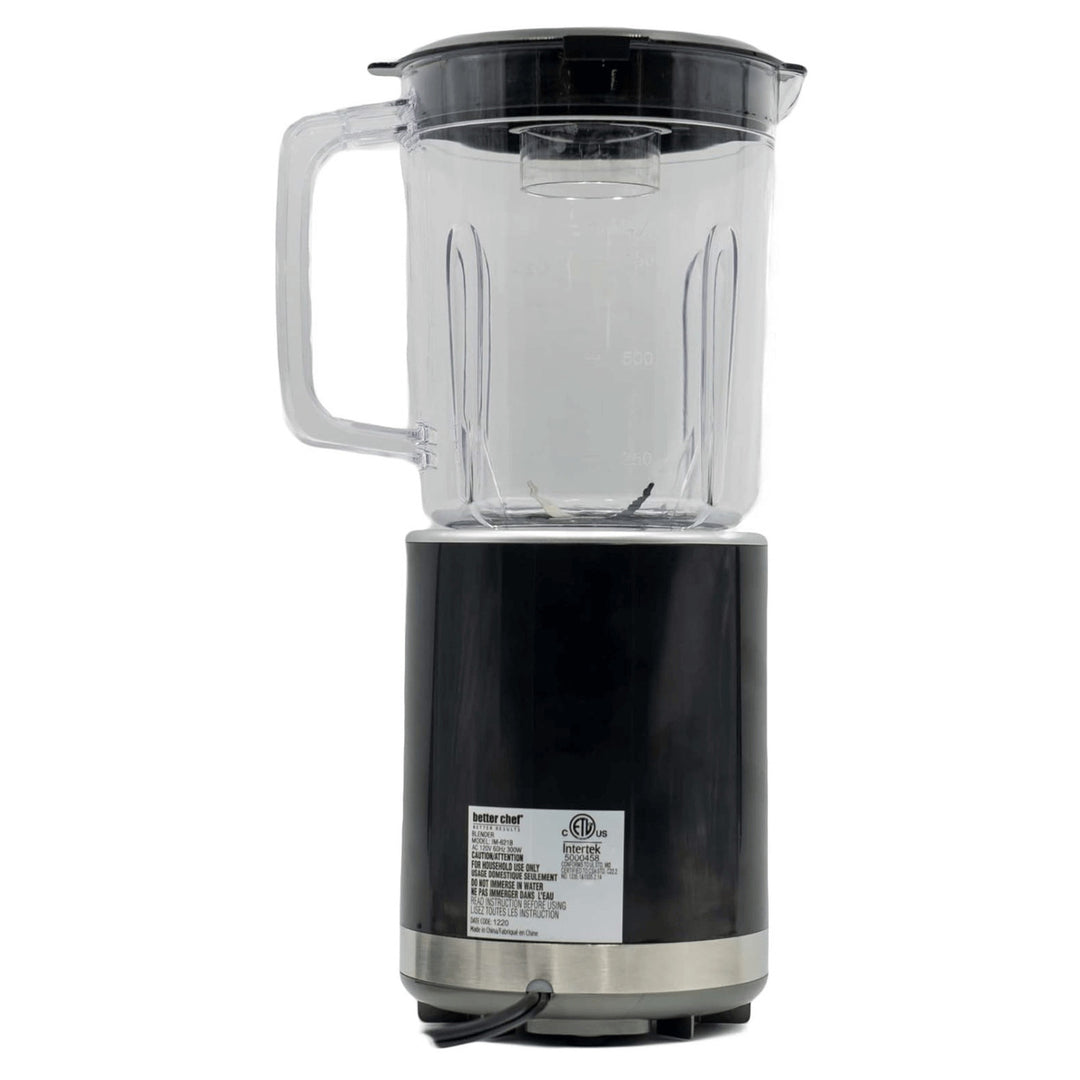 Better Chef 300W Mini Blender 3-Speed 25-Ounce BPA-Free Compact Black White Image 11