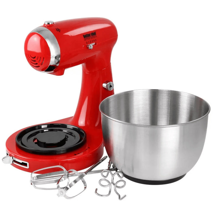 Better Chef 350W Stand Mixer 3.5Qt Stainless Steel Bowl Model IM-8271B Red Image 8