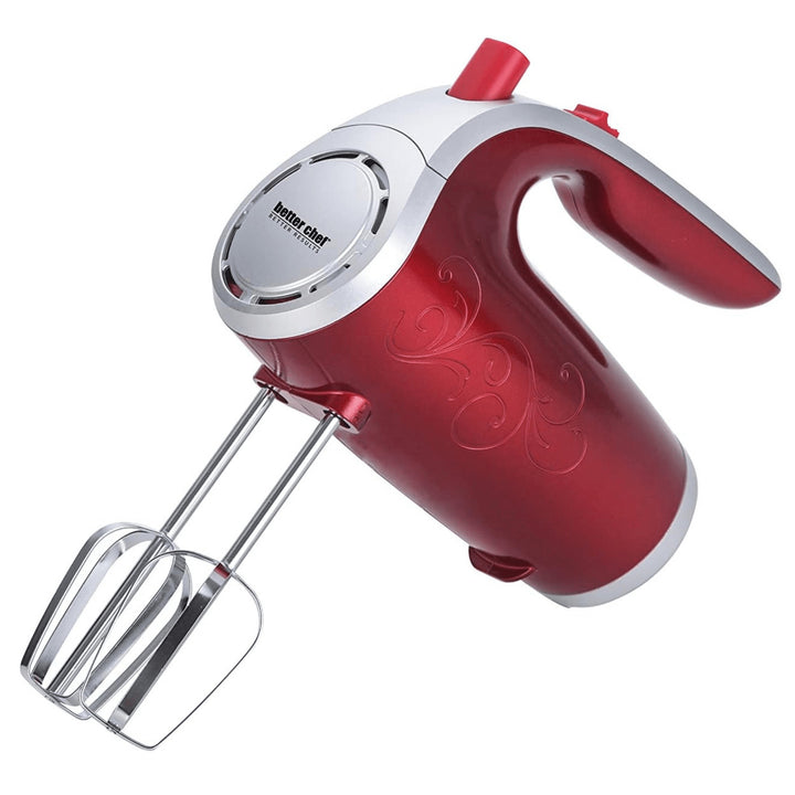 Better Chef Hand Mixer 5-Speed 150W with Silver Accents Storage Clip IM-814B Image 5