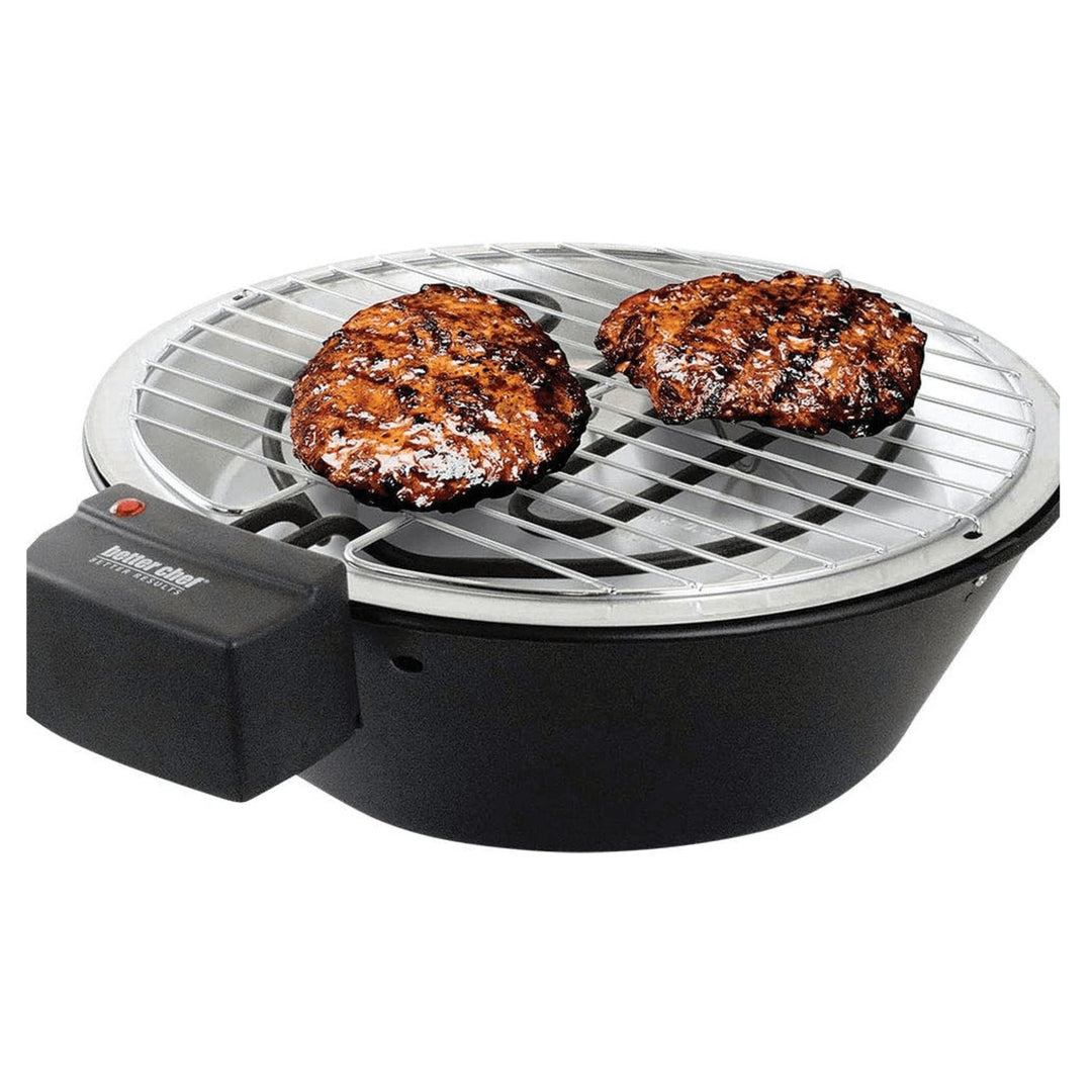 Better Chef 12 Inch Electric Barbecue Grill IM-356B Stainless Steel 1000W Image 1