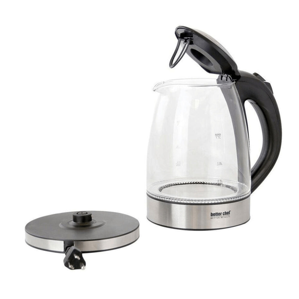 Better Chef 1500W 7-Cup Cordless Electric Glass Kettle 360 Swivel Base IM-178S Image 2