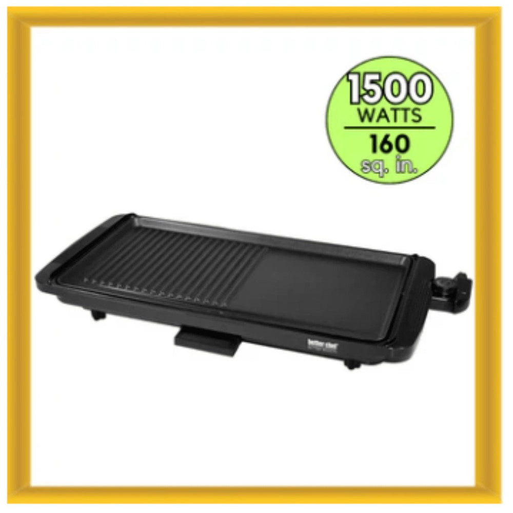 Better Chef Electric Countertop Griddle Grill 2-in-1 Family Size Model IM-347B Image 2