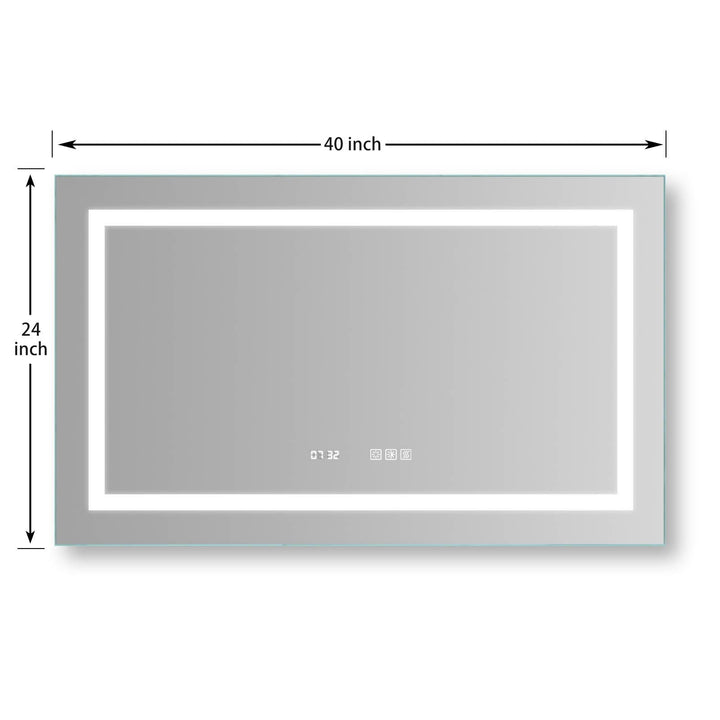 Ascend-M1 40" W x 24" H LED Bathroom Mirror with Led Light Image 5