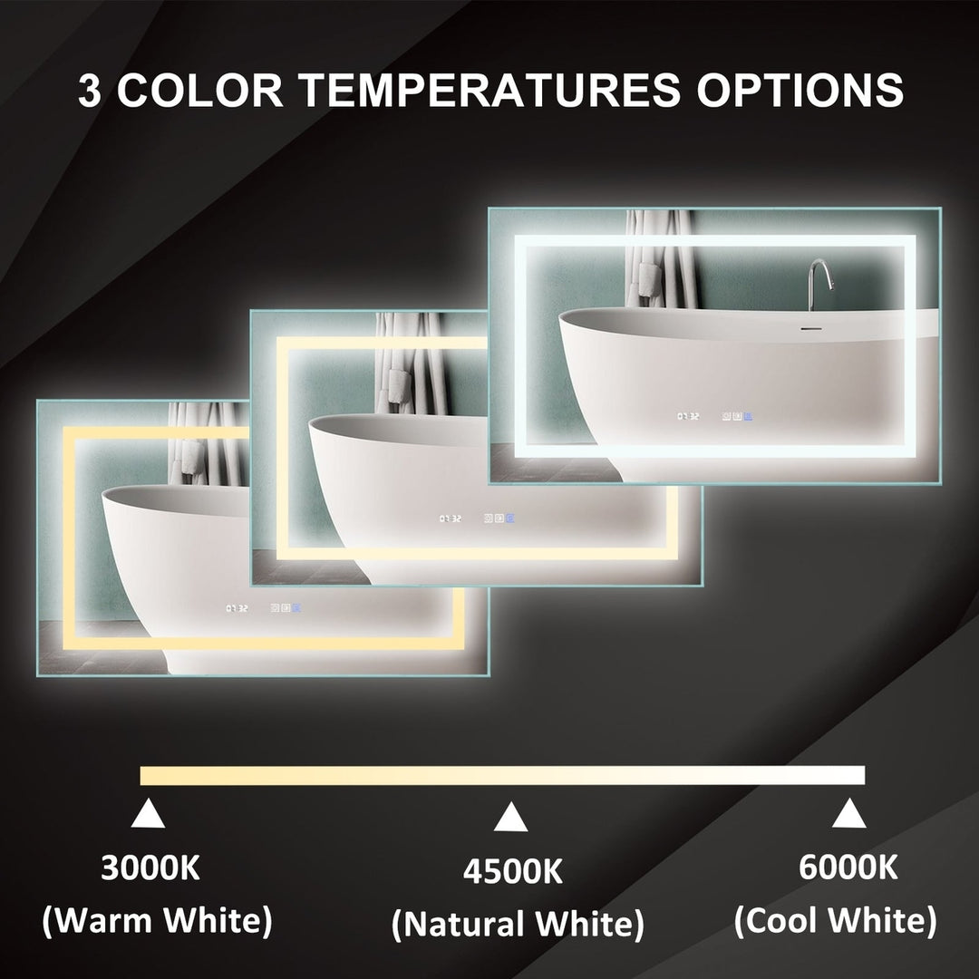 Ascend-M1 40" W x 24" H LED Bathroom Mirror with Led Light Image 10