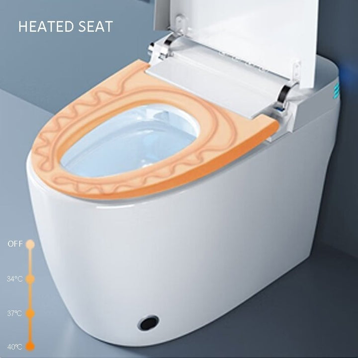 ExBrite Smart Toilet 1.28GPF Heated Bidet Seat Portable White Auto Flush Image 8