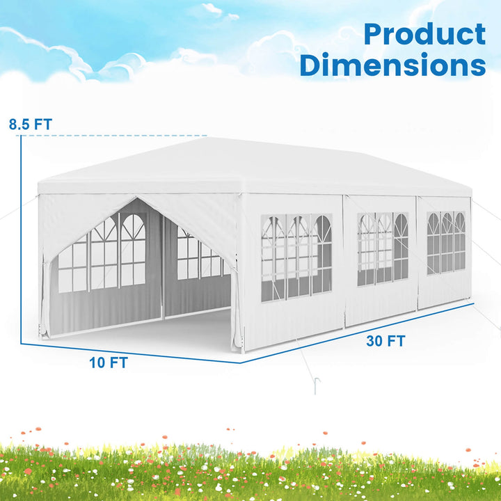 10x30Heavy duty Gazebo Canopy Outdoor Party Wedding Tent Image 4