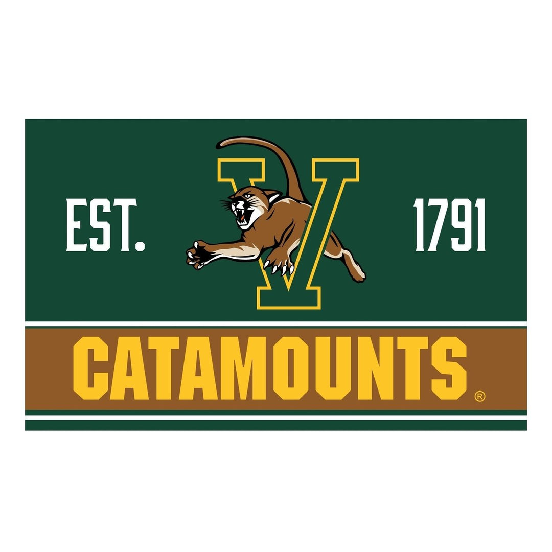 Vermont Catamounts Wood sign with frame Officially Licensed Collegiate Product Image 1