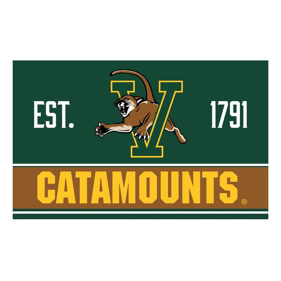 Vermont Catamounts Wood sign with frame Officially Licensed Collegiate Product Image 1