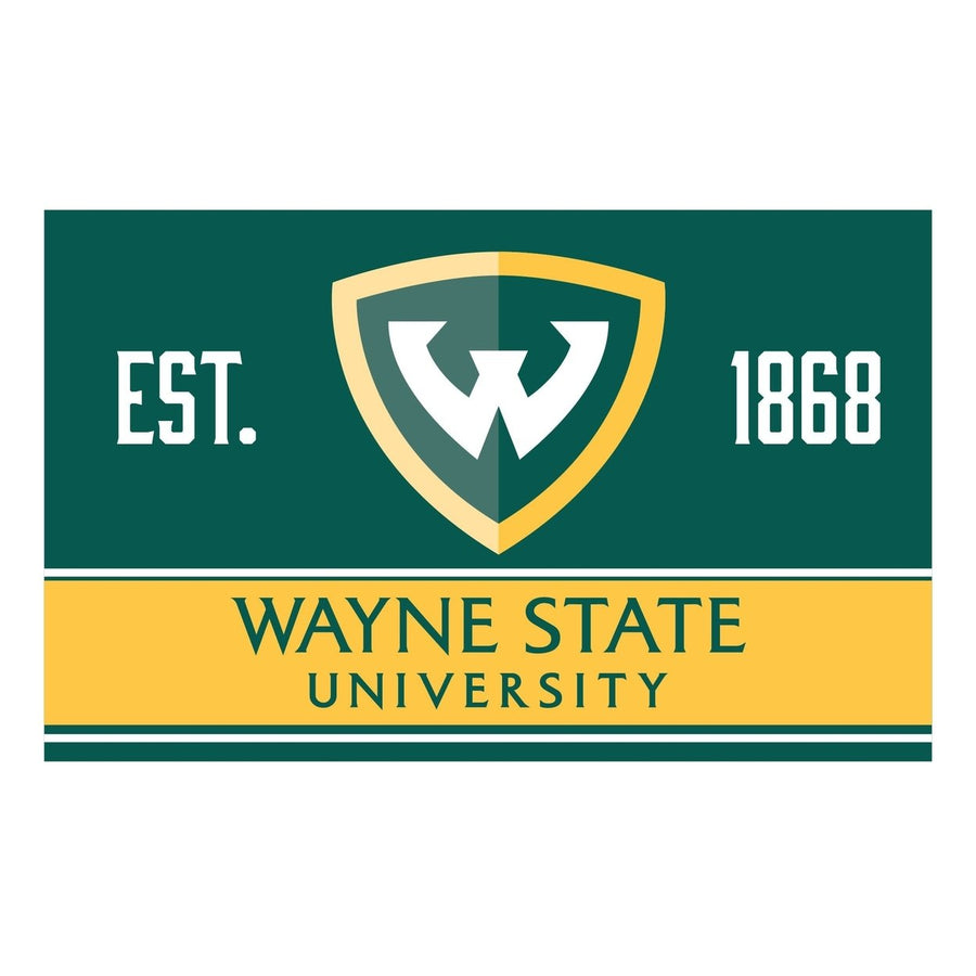 Wayne State Wood sign with frame Officially Licensed Collegiate Product Image 1