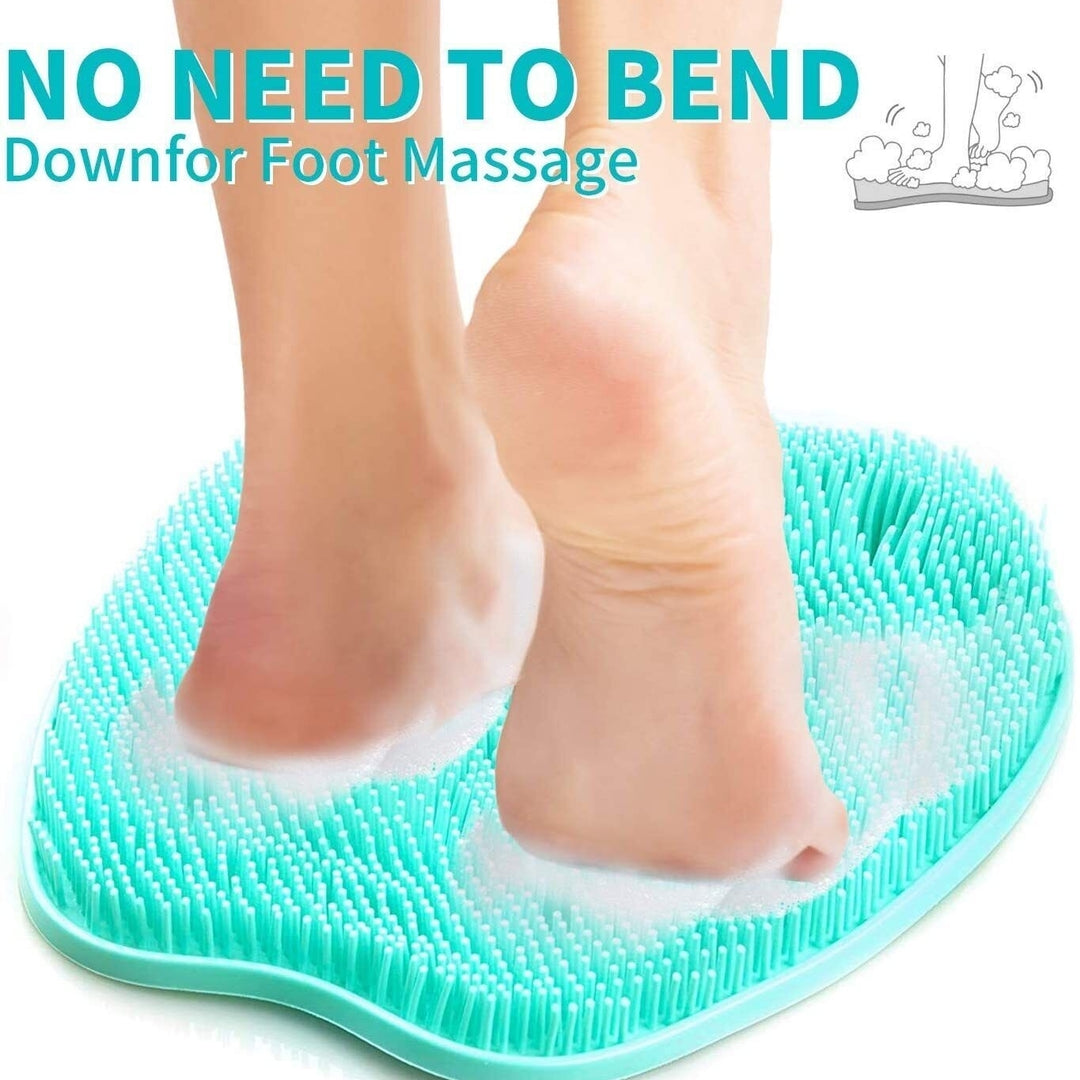 Foot Scrubber Massager Cleaner Bath Brush Exfoliating Feet Washer Shower Tool Image 1