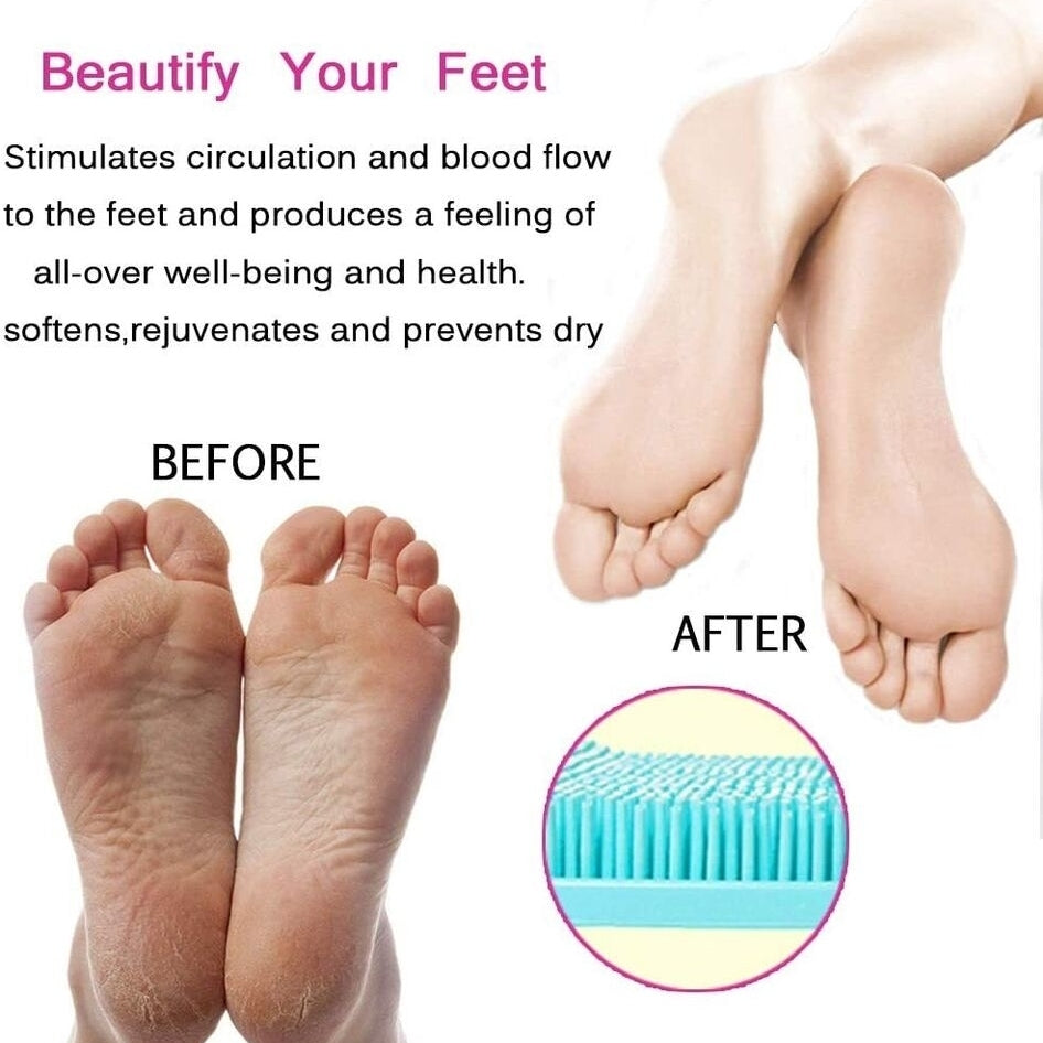 Foot Scrubber Massager Cleaner Bath Brush Exfoliating Feet Washer Shower Tool Image 6