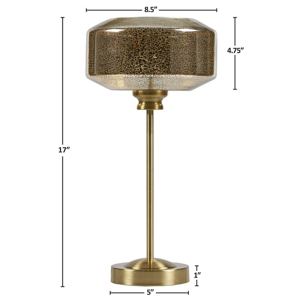 Gracie Mills Escobar Glistening Mercury Glass 17-Inch Table Lamp - GRACE-15721 Image 2