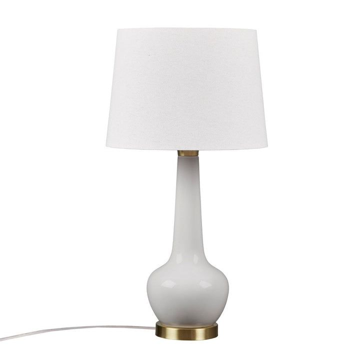 Gracie Mills Lopez Genie Glow Ceramic Gold Metal LED Table Lamp - GRACE-15799 Image 1