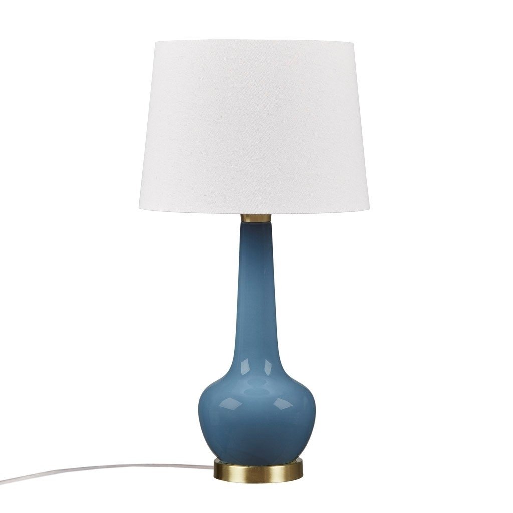 Gracie Mills Lopez Genie Glow Ceramic Gold LED Table Lamp GRACE-15799 60" Cord Image 1