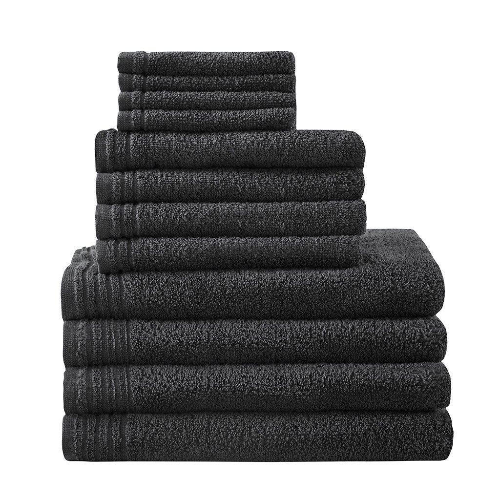 Gracie Mills 12-Piece 100% Cotton Quick Dry Towel Set GRACE-12491 Lightweight Soft Image 1