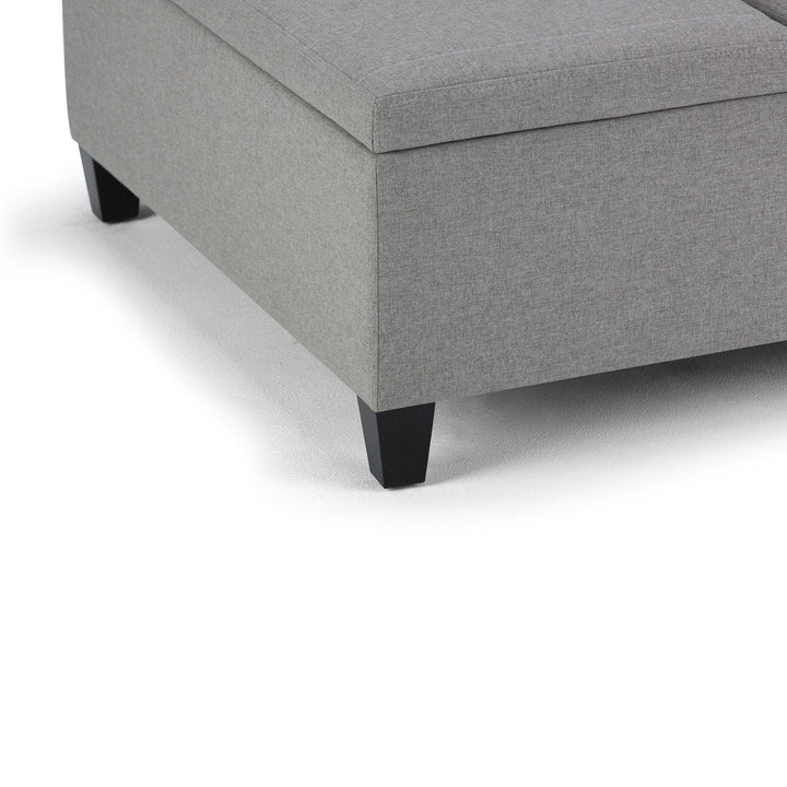 Ellis Table Ottoman in Linen Image 9