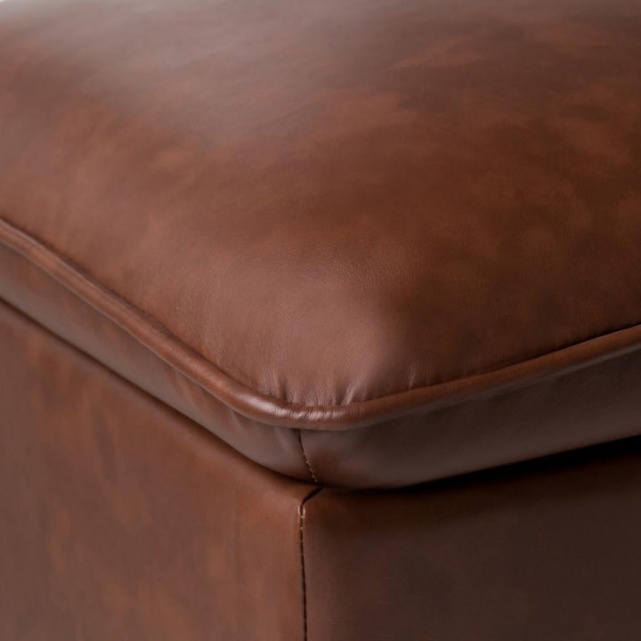 Emily Storage Ottoman in Vegan Leather Image 7