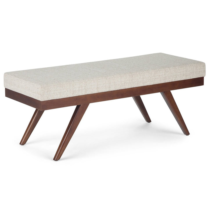 Chanelle Ottoman Bench in Tweed Image 1