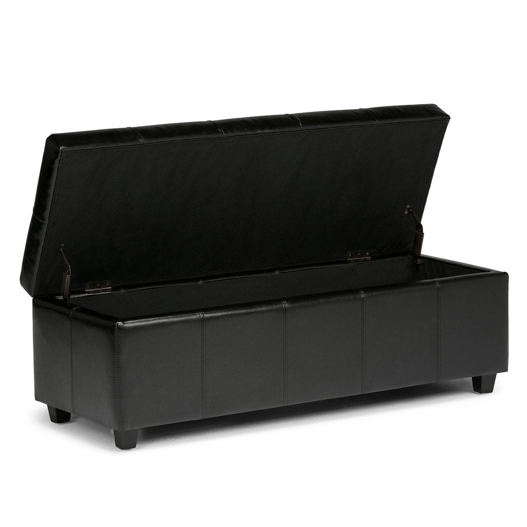 Castleford Storage Ottoman in Vegan Leather Image 12