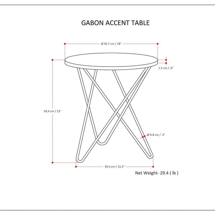 Gabon Metal Table Image 11