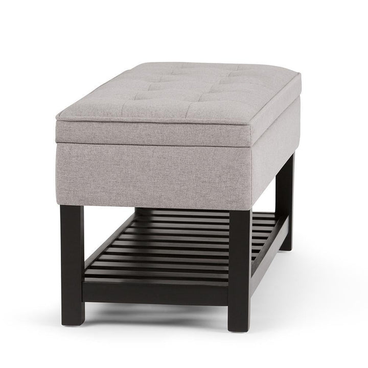 Cosmopolitan Ottoman Bench in Linen Image 10