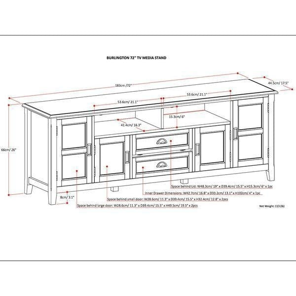 Burlington 72 inch TV Stand Image 8