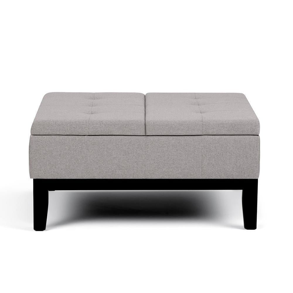 Dover Table Ottoman in Linen Image 5