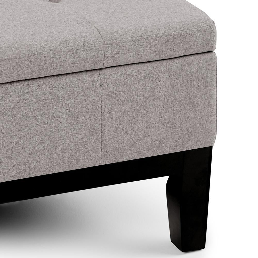 Dover Table Ottoman in Linen Image 10