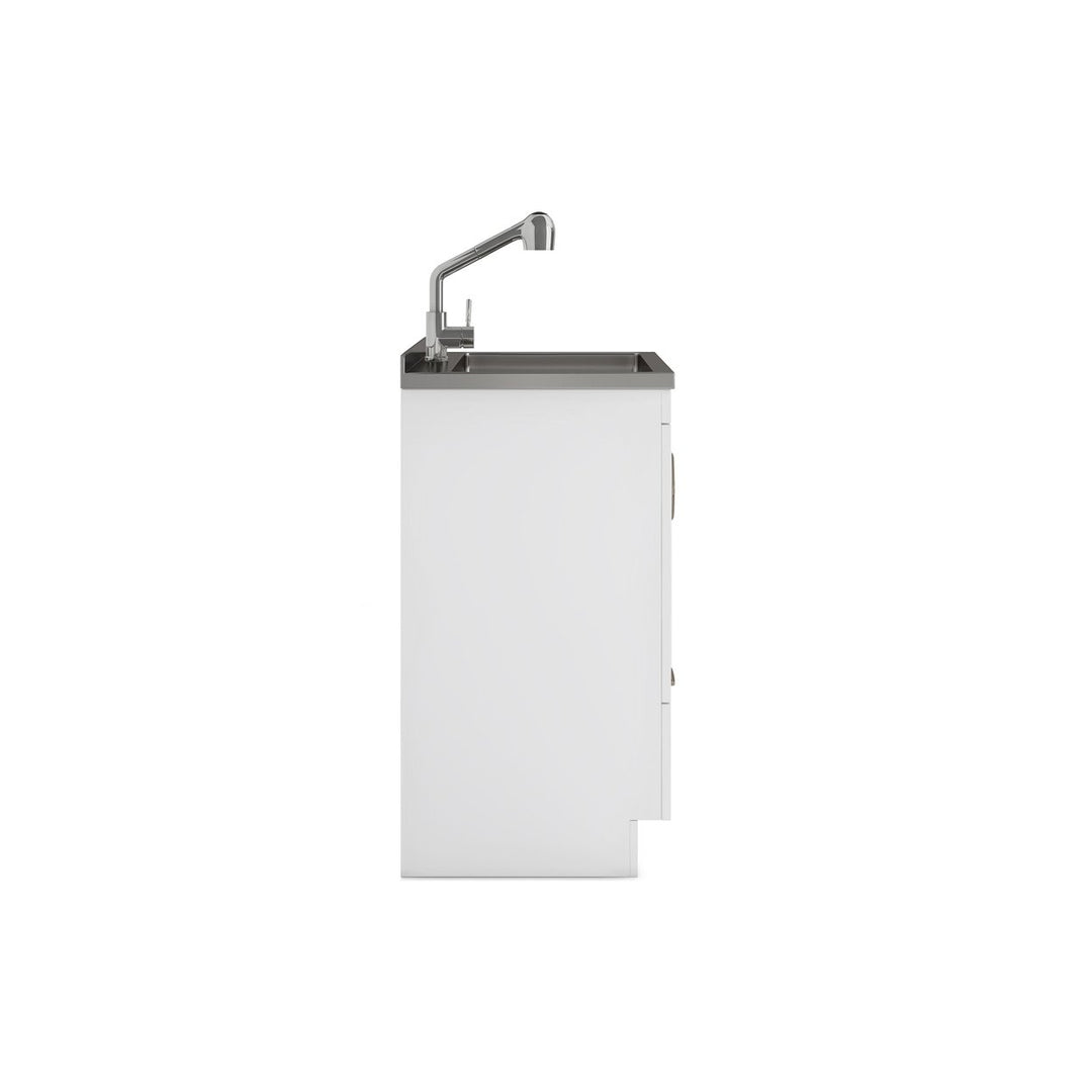 Cardinal 28 Inch Laundry Cabinet White with Sink and Stainless Steel Faucet Image 5